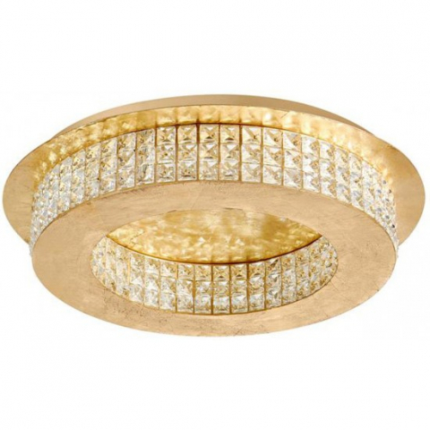 PLAFONIERE CRISTAL - PLAFONIERA LED auriu, LED, 40W, 2400 lumeni, alb cald 3000K, D.50 cm