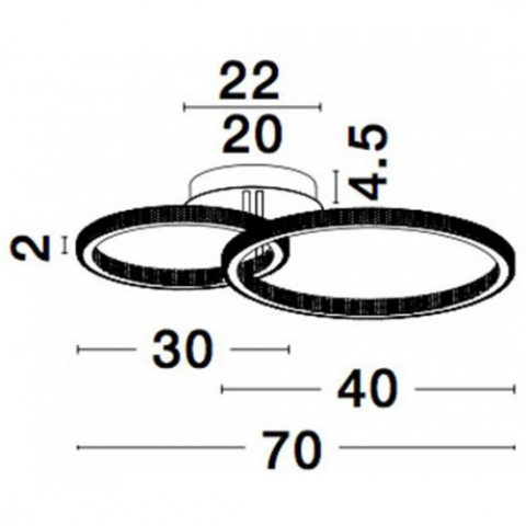 PLAFONIERA LED CILION 48W LC AUR DIMABILA [2]