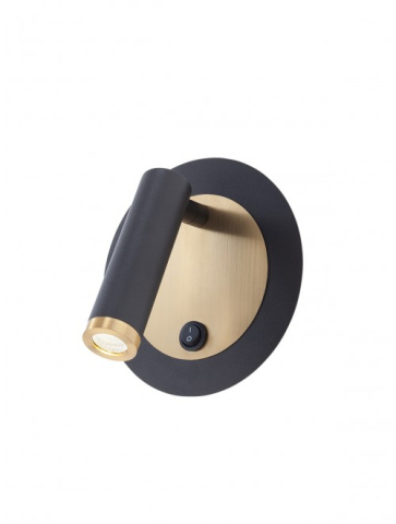 ■ ILUMINAT DE INTERIOR - PLAFONIERA LED CLOSER 1X6W 3000K BK
