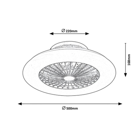 PLAFONIERA LED CU VENTILATOR 6859 [1]