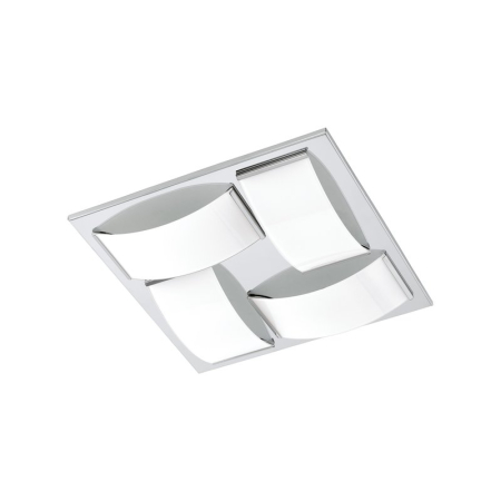 PLAFONIERE CU LED - PLAFONIERA LED EGLO BATHOLINO WASAO 1 94884 4X5.4W LUMINA CALDA CROM 320X320X60 IP44
