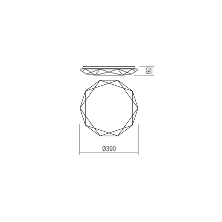 PLAFONIERA LED EMERALD 05-854 21W LUMINA NATURALA [1]