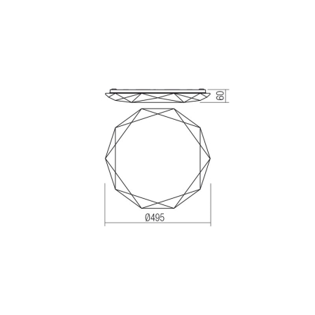 PLAFONIERA LED EMERALD 05-855 32W LUMINA NATURALA [1]