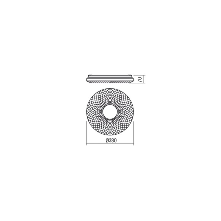 PLAFONIERA LED FLORA 05-856 21W LUMINA NATURALA [1]
