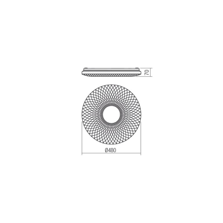 PLAFONIERA LED FLORA 05-857 32W LUMINA NATURALA [1]