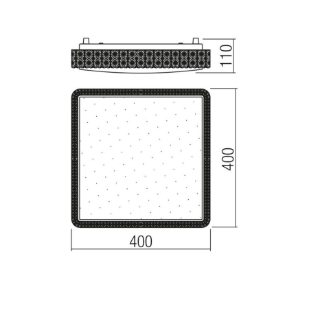 PLAFONIERA LED TETRIS 05-846 24W LUMINA NATURALA [1]
