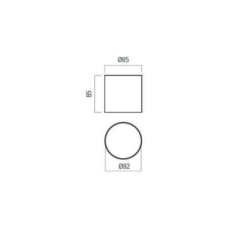 PLAFONIERA LED XROLL PLAF. 1X9W 4000K IP44 ALB MAT ARELUX [2]