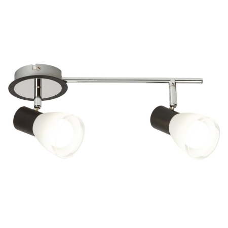 ■ CORPURI DE ILUMINAT - PLAFONIERA  ATI 5977 NEGRU ALB E14 2X40W 33.5X16.5X11CM