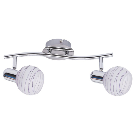 ■ CORPURI DE ILUMINAT - PLAFONIERA AUREL LILAC PLAFONIERA CROM E14 2X40W 340X200MM