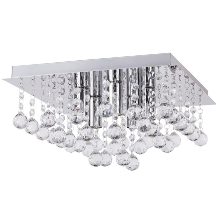 PLAFONIERE CRISTAL - PLAFONIERA CORINNA 2618 CROM E14 5X40W 350X350MM