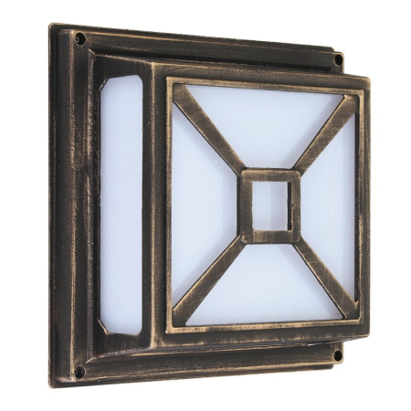 ■  ILUMINAT DE EXTERIOR - PLAFONIERA  DARIUS 8190 DE EXTERIOR AURIU ANTIC E27 2X60W 290X290MM
