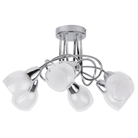 ■ CORPURI DE ILUMINAT - PLAFONIERA DAVE 6085 CROM E14 6X40W D410MM