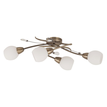 ■ CORPURI DE ILUMINAT - PLAFONIERA  EMILY 2619 BRONZ E14 4X40W 700X250MM