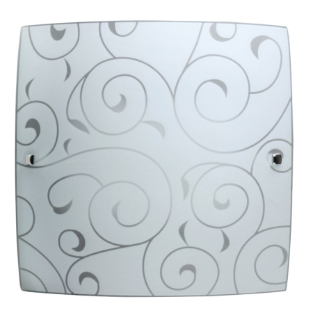■ CORPURI DE ILUMINAT - PLAFONIERA  HARMONY LUX ALB E27 2X60W 400X400MM
