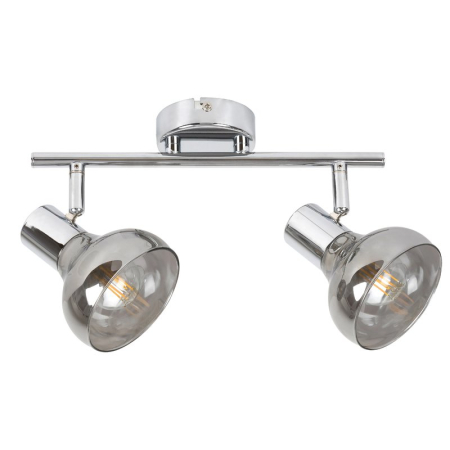 ■ CORPURI DE ILUMINAT - PLAFONIERA HOLLY 5556 CROM FUMURIE E14 2X40W