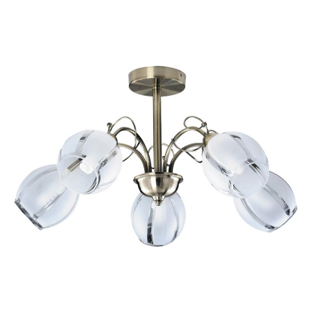 ■ CORPURI DE ILUMINAT - PLAFONIERA  JOEL 2271 BRONZ E27 5X60W D600MM