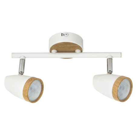 ■ CORPURI DE ILUMINAT - PLAFONIERA KAREN 5565 ALB LEMN LED 8W