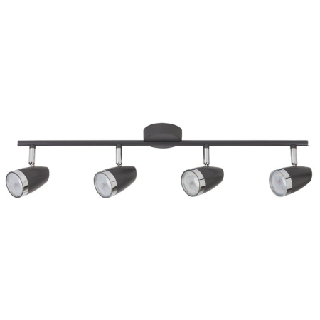■ CORPURI DE ILUMINAT - PLAFONIERA RABALUX KAREN 6515 CU SPOTURI ANTRACIT CROM LED 16W 610X120MM