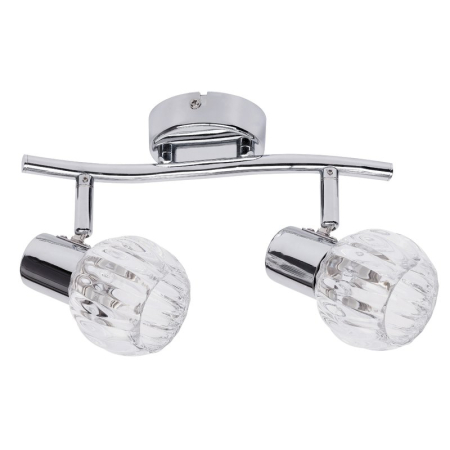 PLAFONIERE CRISTAL - PLAFONIERA  LAUREN  CROM E14 2X40W 255X180MM