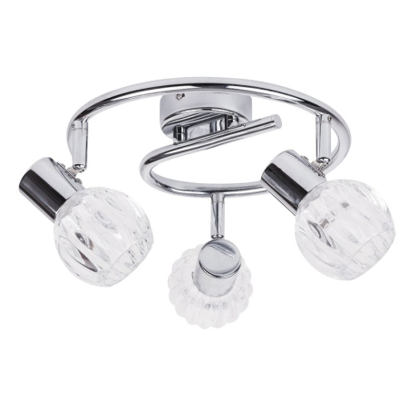 ■ CORPURI DE ILUMINAT - PLAFONIERA  LAUREN 6093 CROM E14 3X40W D360MM