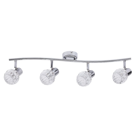 ■ CORPURI DE ILUMINAT - PLAFONIERA LAUREN 6094 CROM E14 4X40W 660X160MM