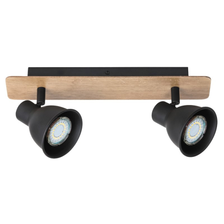 ■ CORPURI DE ILUMINAT - PLAFONIERA MAC 5903  NEGRU GU10 2X15W