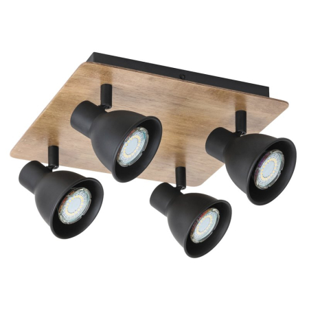 ■ CORPURI DE ILUMINAT - PLAFONIERA  MAC 5905 NEGRU GU10 4 35W