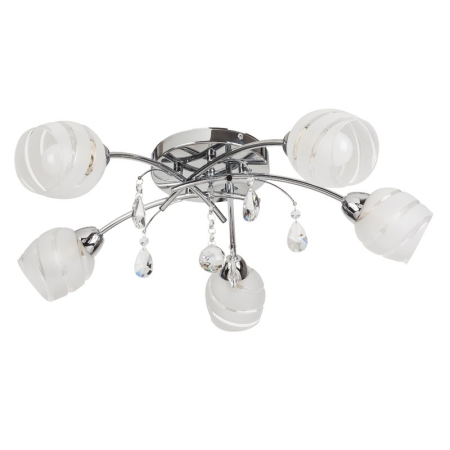 ■ CORPURI DE ILUMINAT - PLAFONIERA  MELISSA 2622 CROM E14 5X60W D630MM