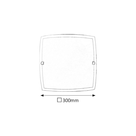 PLAFONIERA NEDDA 3688 OPAL E27 1X60W 300X300MM [1]