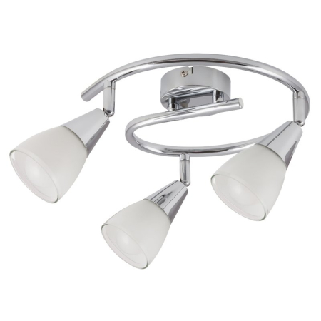 ■ CORPURI DE ILUMINAT - PLAFONIERA RABALUX NICOLETTE 6769 CROM ALB E14 3X40W D480MM