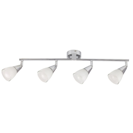 ■ CORPURI DE ILUMINAT - PLAFONIERA  NICOLETTE 6770 CROM ALB E14 4X40W 600X150MM