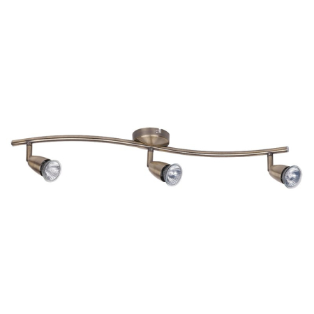 ■ CORPURI DE ILUMINAT - PLAFONIERA NORMAN 5997 CU SPOTURI BRONZ GU10 3 50W 610X130MM
