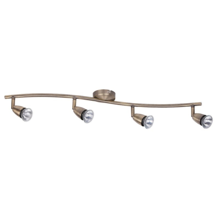 ■ CORPURI DE ILUMINAT - PLAFONIERA RABALUX NORMAN 5998 CU SPOTURI BRONZ GU10 4 50W 700X130MM