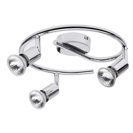 ■ CORPURI DE ILUMINAT - PLAFONIERA NORTON 6048 CU SPOTURI CROM GU10 3 50W D270MM