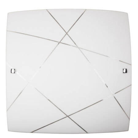 ■ CORPURI DE ILUMINAT - PLAFONIERA PHAEDRA 3699 ALB E27 2X60W 400X400MM