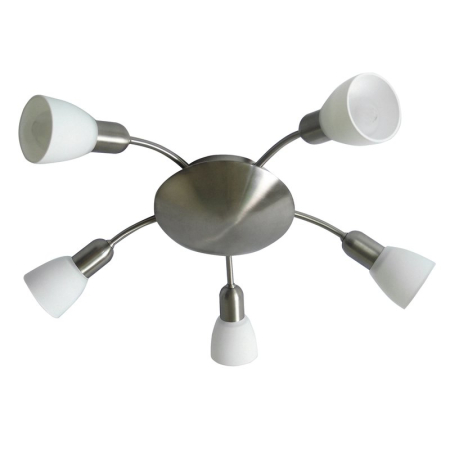 ■ CORPURI DE ILUMINAT - PLAFONIERA  SOMA 6305 ALB E14 5X40W D530MM