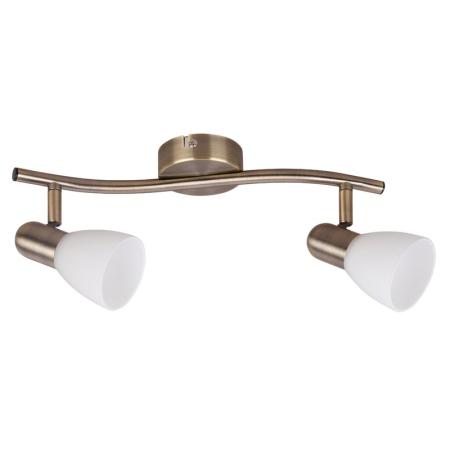 ■ CORPURI DE ILUMINAT - PLAFONIERA  SOMA 6307 BRONZ ALB E14 2X40W 350MM