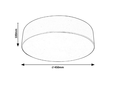 PLAFONIERA RENATA 3X10W E27 NEAGRA [1]