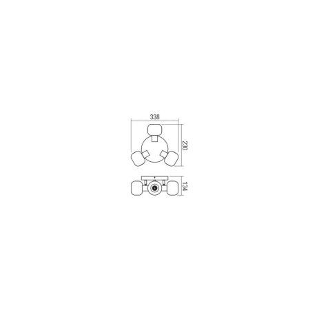 PLAFONIERA SMARTER AMBER 04-485 E14 3X28W [1]