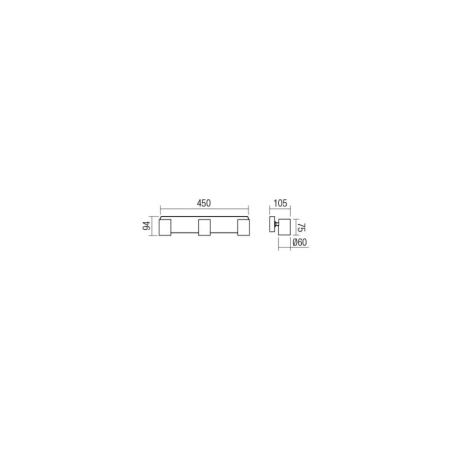 PLAFONIERA CAMEO 04-473 GU10 3X50W ALB [1]