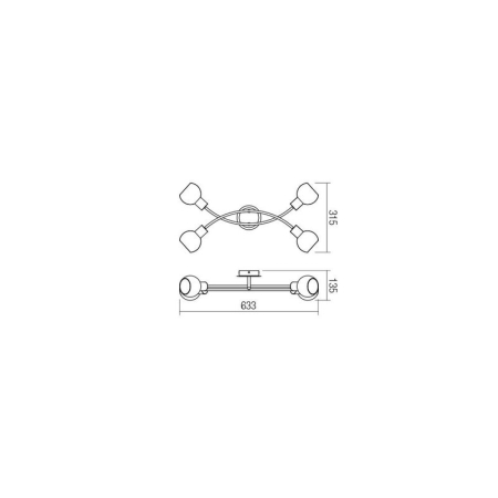 PLAFONIERA  MAGIS  E14 4X28W [1]