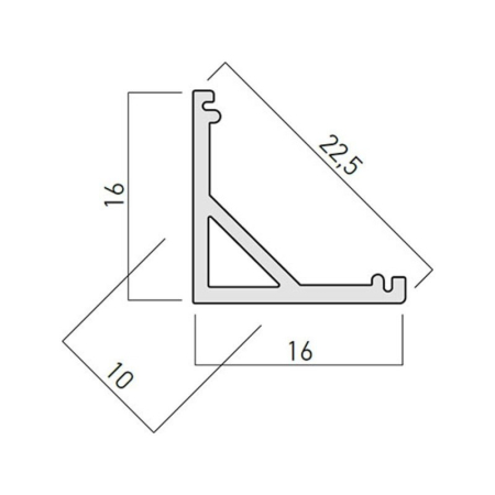 PROFIL ALUMINIU PRF007/200 SET [1]