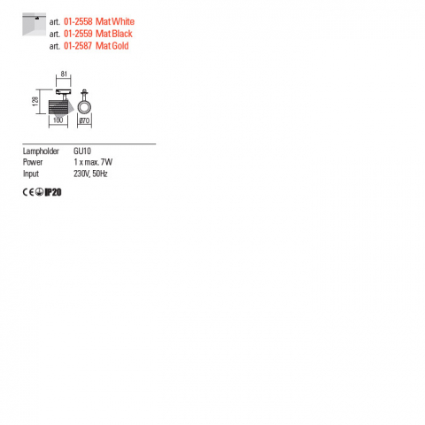 PROIECTOR DELPHI AURIU 1XGU10 [1]