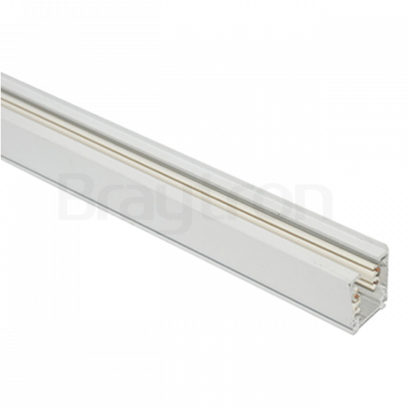 ■  ILUMINAT TEHNIC - SINA CU DOUA CIRCUITE ALUMINIU ALB 1 ML