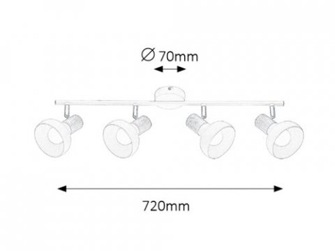 SPOT HOLLY 4X40W E14 [1]