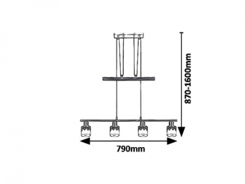 PENDUL LACEY 4X40W E14 [1]