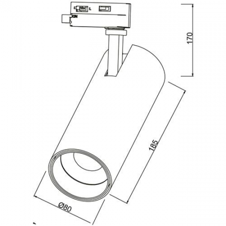 SPOT LED 30W PE SINA ALB BR-BD30-01610 4000K-2260LM [1]