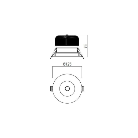 SPOT LED INCASTRAT XCAM 1X15W 4000K ALU IP40 CA02NW40 AL ARELUX [2]