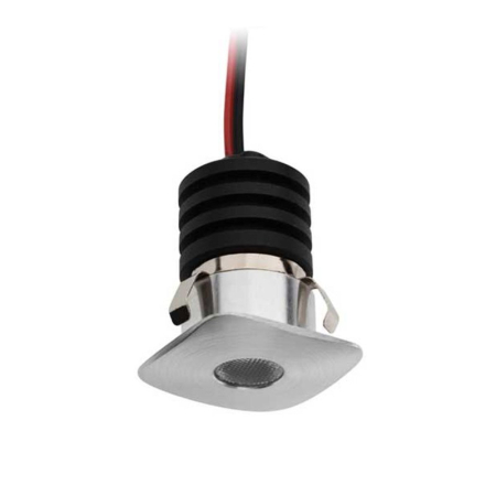 ■  ILUMINAT DE EXTERIOR - SPOT LED XSKY INCASTRAT 1X1W 6000K ALU IP40 PATRAT SK02CW45 AL ARELUX