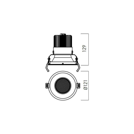 SPOT LED XTHEMA 18.3W 500MA 4000K IP20 ALB MAT ARELUX [2]